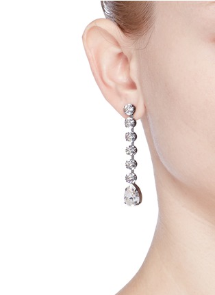 Figure View - Click To Enlarge - VENESSA ARIZAGA - 'Eiko' rhinestone asymmetric earrings