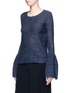 Front View - Click To Enlarge - CO - Bell cuff wool blend sweater