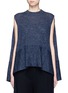Main View - Click To Enlarge - CO - Wool blend sleeveless cape sweater