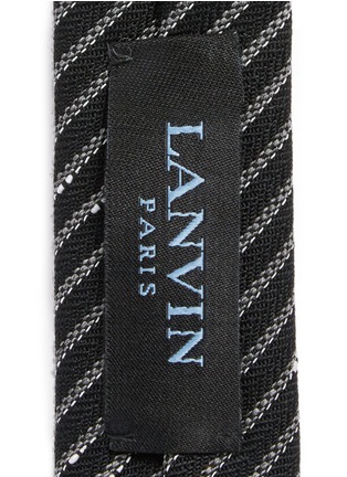 Detail View - Click To Enlarge - LANVIN - Irregular stripe woven wool tie