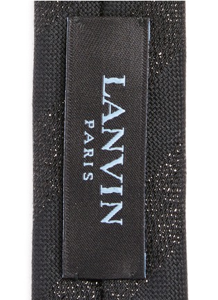 Detail View - Click To Enlarge - LANVIN - Glitter regimental stripe tie