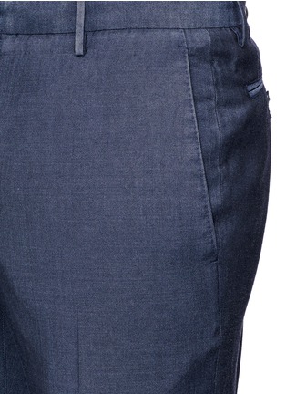 Detail View - Click To Enlarge - BOGLIOLI - Woven virgin wool-silk pants