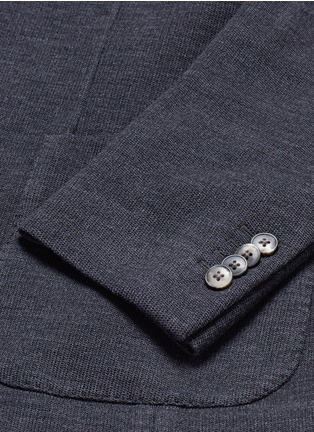 Detail View - Click To Enlarge - BOGLIOLI - 'Casati' slim fit wool-cotton jersey soft blazer