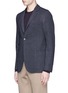 Front View - Click To Enlarge - BOGLIOLI - 'Casati' slim fit wool-cotton jersey soft blazer