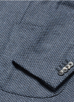 - BOGLIOLI - 'K-Jacket' wool-cashmere herringbone soft blazer