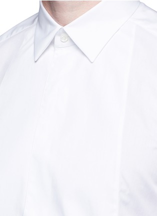 Detail View - Click To Enlarge - BOGLIOLI - Bib front cotton tuxedo shirt