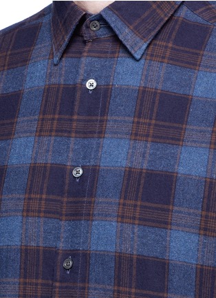 Detail View - Click To Enlarge - BOGLIOLI - Check plaid cotton shirt