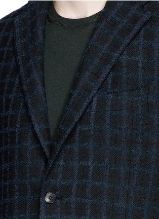 Detail View - Click To Enlarge - BOGLIOLI - 'K-Jacket' check bouclé soft blazer