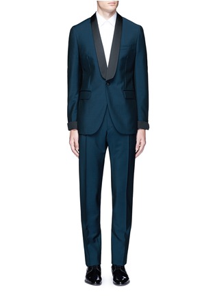 Main View - Click To Enlarge - BOGLIOLI - 'Sforza' satin trim wool-Mohair tuxedo suit