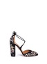 Main View - Click To Enlarge - AQUAZZURA - 'Karlie' floral embroidery suede pumps