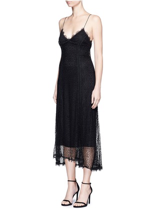Front View - Click To Enlarge - 72723 - Web lace camisole midi dress