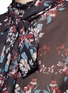 Detail View - Click To Enlarge - 72723 - Floral pleat chiffon pussybow dress