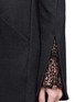 Detail View - Click To Enlarge - 72723 - Wool blend jersey long coat