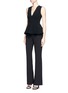 Figure View - Click To Enlarge - 72723 - Split cuff crepe flared pants