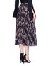 Back View - Click To Enlarge - 72723 - Floral pleat chiffon midi skirt