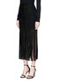 Front View - Click To Enlarge - 72723 - Fringe suede skirt