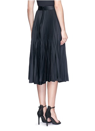 Back View - Click To Enlarge - 72723 - Satin pleat midi skirt