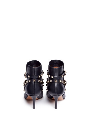 Back View - Click To Enlarge - VALENTINO GARAVANI - 'Rockstud' leather boots