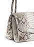 Detail View - Click To Enlarge - HILLIER BARTLEY - Two-section python leather bag