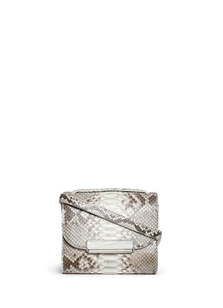 Main View - Click To Enlarge - HILLIER BARTLEY - Two-section python leather bag