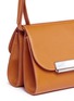  - HILLIER BARTLEY - Pearlescent tab two-section leather shoulder bag