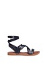 Main View - Click To Enlarge - SIGERSON MORRISON - 'Ainsley' dome stud buckle leather sandals