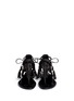 Front View - Click To Enlarge - SIGERSON MORRISON - 'Alysa' braided leather lace-up sandals