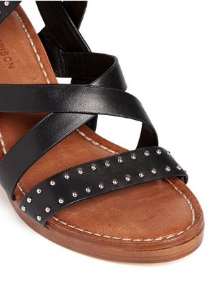 Detail View - Click To Enlarge - SIGERSON MORRISON - 'Liz' stud strappy leather sandals
