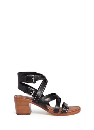 Main View - Click To Enlarge - SIGERSON MORRISON - 'Liz' stud strappy leather sandals