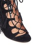 Detail View - Click To Enlarge - SIGERSON MORRISON - 'Marita' fringe suede lace-up sandals