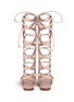 Back View - Click To Enlarge - SIGERSON MORRISON - 'Bright' knee high leather gladiator sandals