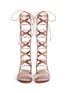 Front View - Click To Enlarge - SIGERSON MORRISON - 'Bright' knee high leather gladiator sandals