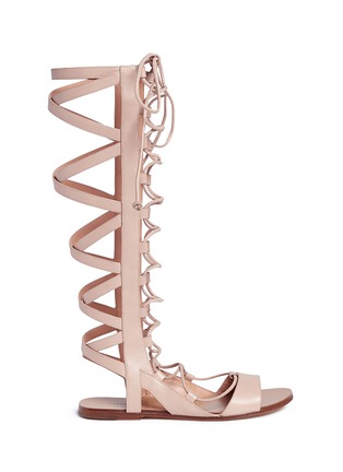 Main View - Click To Enlarge - SIGERSON MORRISON - 'Bright' knee high leather gladiator sandals
