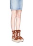 Figure View - Click To Enlarge - SIGERSON MORRISON - 'Cosie' suede lace-up espadrille platform sandals