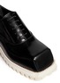 Detail View - Click To Enlarge - ACNE STUDIOS - Quad Contrast' square toe leather Oxfords