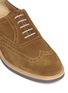 Detail View - Click To Enlarge - CANALI - Brogue suede Derbies