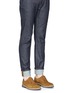 Figure View - Click To Enlarge - CANALI - Brogue suede Derbies