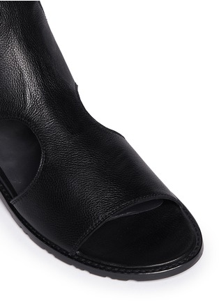 Detail View - Click To Enlarge - STUART WEITZMAN - 'Backview' elastic strap cutout leather sandals