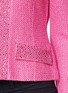 Detail View - Click To Enlarge - ST. JOHN - Jewelled trim metallic lattice knit jacket