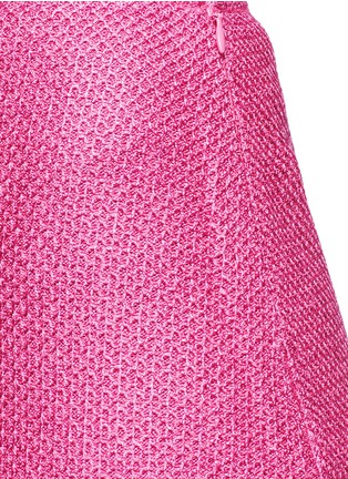 Detail View - Click To Enlarge - ST. JOHN - Metallic lattice knit pencil skirt