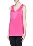 Front View - Click To Enlarge - ST. JOHN - Liquid satin sleeveless top