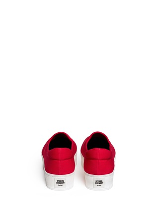 Back View - Click To Enlarge - OPENING CEREMONY - Stretch twill flatform slip-ons
