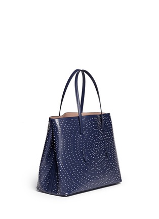 Figure View - Click To Enlarge - ALAÏA - 'Cabas' circular stud leather tote 