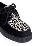Detail View - Click To Enlarge - UNDERGROUND - Wulfrun leopard print suede creepers
