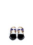 Figure View - Click To Enlarge - TOGA ARCHIVES - Colour-block embossed leather T-strap shoes