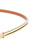 Detail View - Click To Enlarge - MAISON BOINET - Gold-tone plate pearlized skinny belt