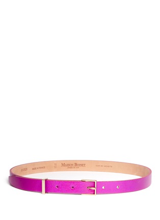 Main View - Click To Enlarge - MAISON BOINET - Metallic leather belt