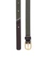 Detail View - Click To Enlarge - MAISON BOINET - Patchwork leather skinny belt