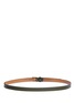 Back View - Click To Enlarge - MAISON BOINET - Patchwork leather skinny belt