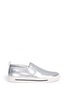 Main View - Click To Enlarge - MARC BY MARC JACOBS - Metallic leather slip-ons
